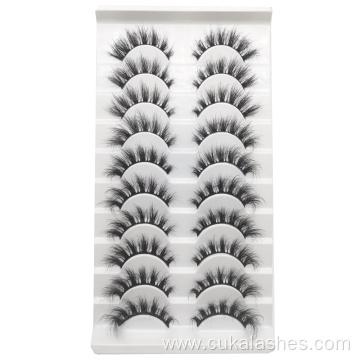 10 pairs false eyelashes natural strip fake lashes